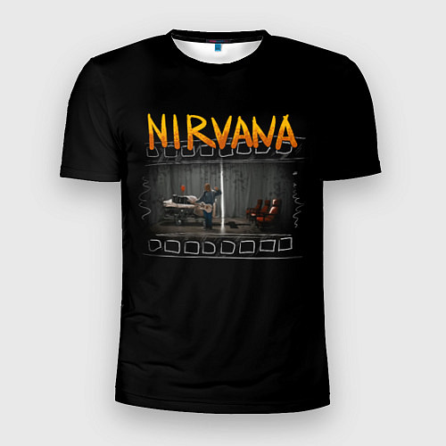 Мужская спорт-футболка Nirvana отрывок / 3D-принт – фото 1