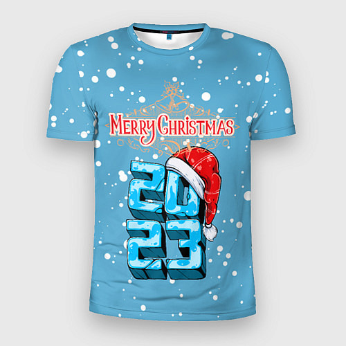 Мужская спорт-футболка Цифры в колпаке / 3D-принт – фото 1