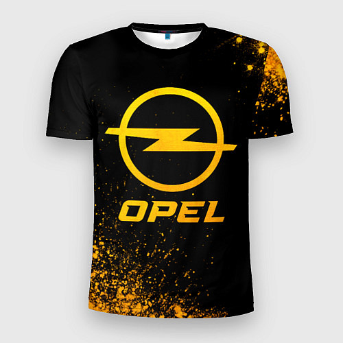 Мужская спорт-футболка Opel - gold gradient / 3D-принт – фото 1