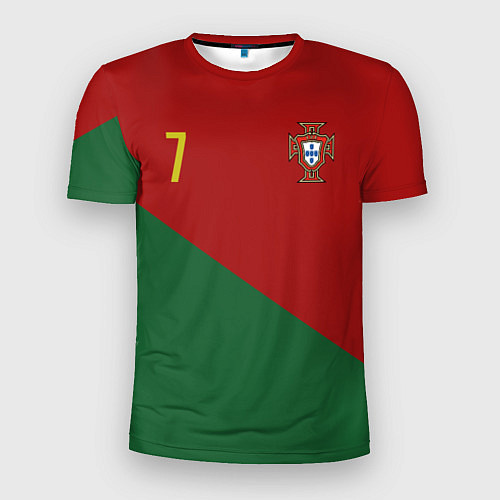Мужская спорт-футболка Роналду сборная Португалии / 3D-принт – фото 1