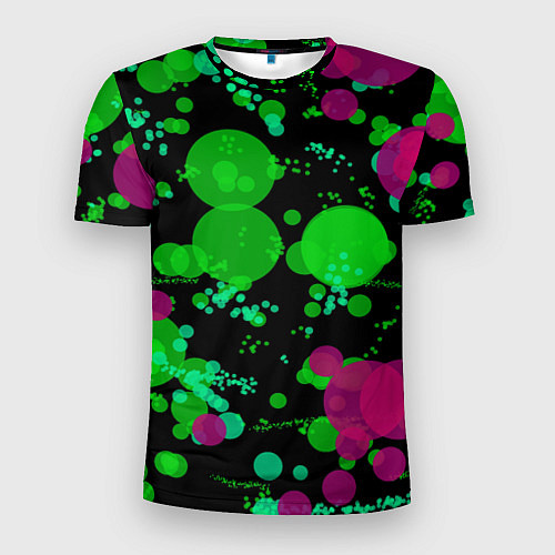 Мужская спорт-футболка Токсичные пузыри / 3D-принт – фото 1
