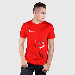 Футболка спортивная мужская Красная лиса, цвет: 3D-принт — фото 2