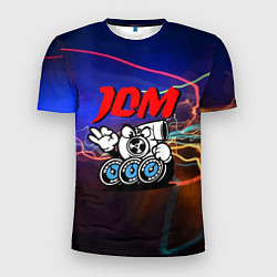 Мужская спорт-футболка JDM style - engine - gesture