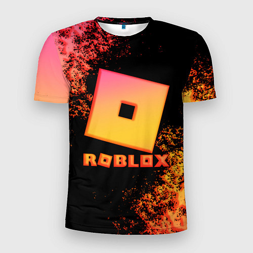 Мужская спорт-футболка Roblox logo gradient / 3D-принт – фото 1