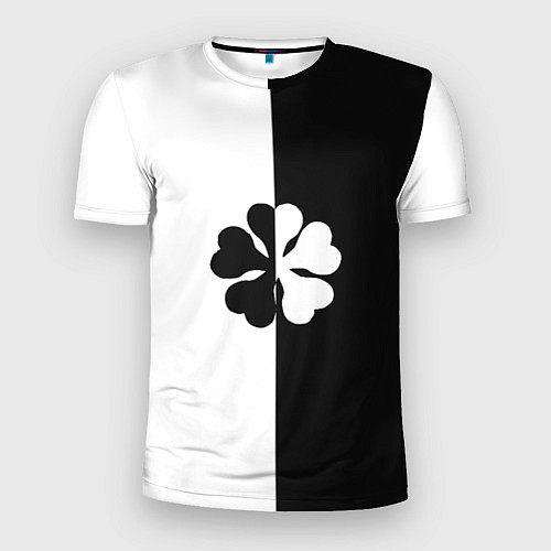 Мужская спорт-футболка Пятилистный клевер из аниме - черный клевер / 3D-принт – фото 1
