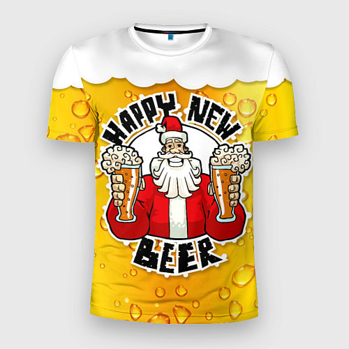 Мужская спорт-футболка С новым пивом / 3D-принт – фото 1