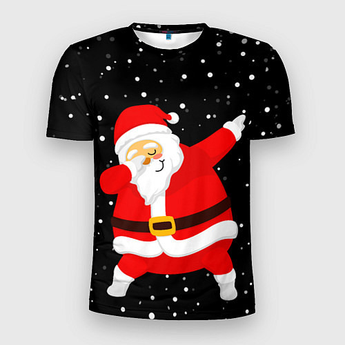 Мужская спорт-футболка Дед мороз дэбует / 3D-принт – фото 1