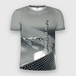 Мужская спорт-футболка Jaguar - капот - эмблема