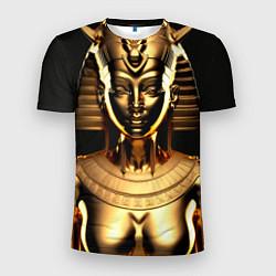 Футболка спортивная мужская Египетская царица - Золотой бюст, цвет: 3D-принт
