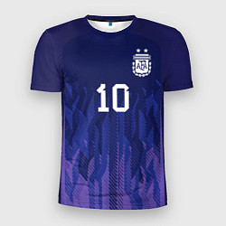 Мужская спорт-футболка Месси Аргентина ЧМ 2022 выездная