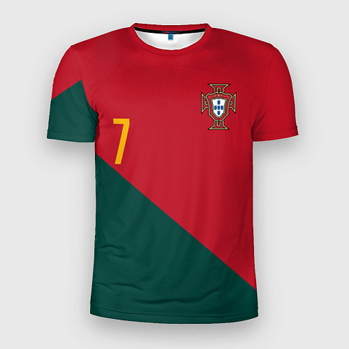Мужская спорт-футболка Роналду ЧМ 2022 сборная Португалии / 3D-принт – фото 1
