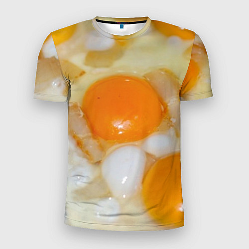 Мужская спорт-футболка Яичница с салом / 3D-принт – фото 1