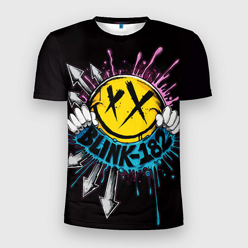 Мужская спорт-футболка Блинк 182 логотип / 3D-принт – фото 1