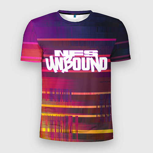 Мужская спорт-футболка NFS unbound пиксель полосы / 3D-принт – фото 1