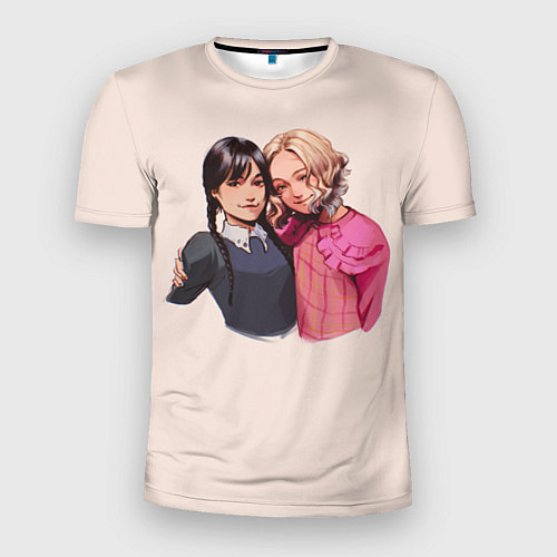 Мужская спорт-футболка Уэнсдей: Семейка Аддамс / 3D-принт – фото 1