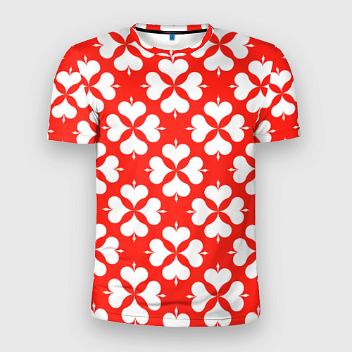 Мужская спорт-футболка Четырехлистный клевер красный / 3D-принт – фото 1
