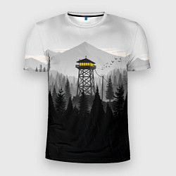 Мужская спорт-футболка Firewatch дождь