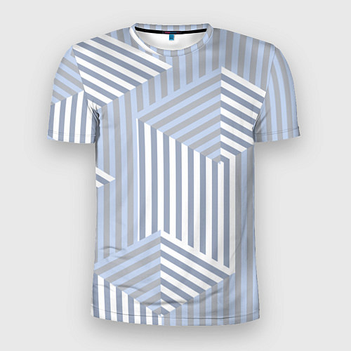 Мужская спорт-футболка Строгий геометрический узор / 3D-принт – фото 1