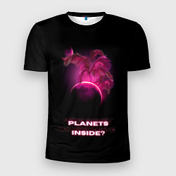 Мужская спорт-футболка Как много планет внутри тебя