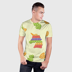 Футболка спортивная мужская Поп ит паттерн, цвет: 3D-принт — фото 2