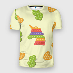 Футболка спортивная мужская Поп ит паттерн, цвет: 3D-принт