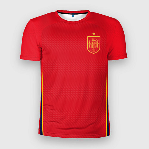 Мужская спорт-футболка Форма сборной Испании ЧМ 2022 / 3D-принт – фото 1