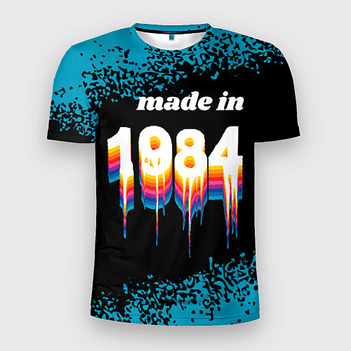 Мужская спорт-футболка Made in 1984: liquid art / 3D-принт – фото 1