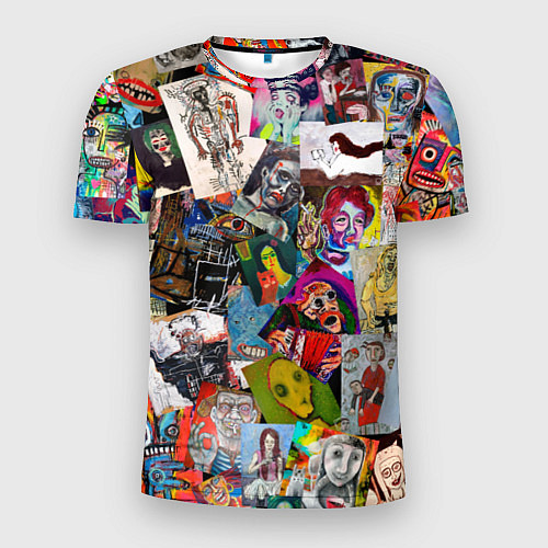 Мужская спорт-футболка Art Trash / 3D-принт – фото 1
