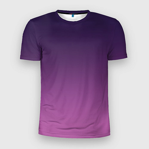 Мужская спорт-футболка Пурпурный-лиловый градиент / 3D-принт – фото 1