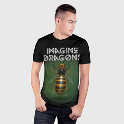 Футболка спортивная мужская Imagine Dragons рок, цвет: 3D-принт — фото 2