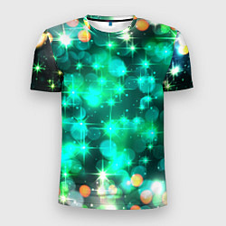 Мужская спорт-футболка Космический принт и звездное сияние вселенной