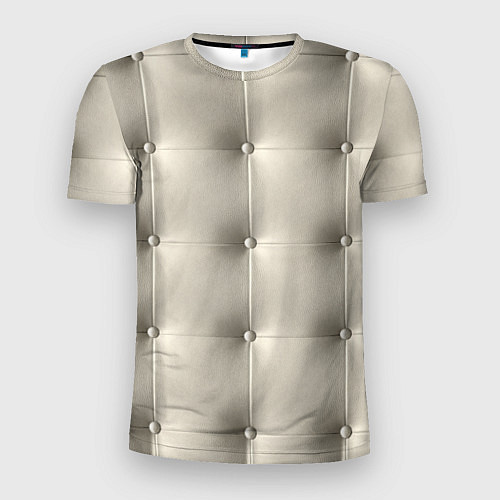 Мужская спорт-футболка Стёганая кожа - квадрат / 3D-принт – фото 1
