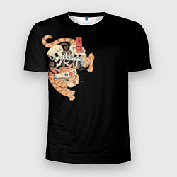 Мужская спорт-футболка Samurai cat