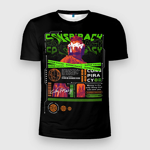 Мужская спорт-футболка Conspiracy super racs / 3D-принт – фото 1