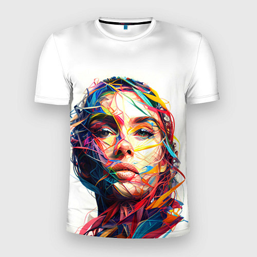 Мужская спорт-футболка Взгляд на исскуство / 3D-принт – фото 1