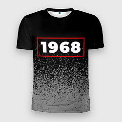 Мужская спорт-футболка 1968 - в красной рамке на темном