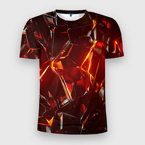 Мужская спорт-футболка Лавовое стекло / 3D-принт – фото 1