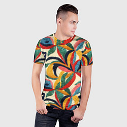 Футболка спортивная мужская Эффект вышивки, цвет: 3D-принт — фото 2