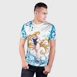 Футболка спортивная мужская Ushio Kofune - Summertime Render, цвет: 3D-принт — фото 2