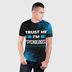 Футболка спортивная мужская Trust me Im psychologist dark, цвет: 3D-принт — фото 2