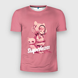 Мужская спорт-футболка Supateza cat girls