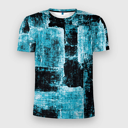 Мужская спорт-футболка Голубой абстракт / 3D-принт – фото 1