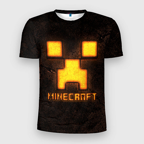 Мужская спорт-футболка Minecraft lava / 3D-принт – фото 1