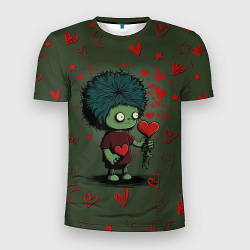 Мужская спорт-футболка Возьми сердце / 3D-принт – фото 1