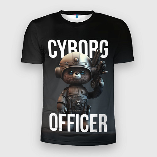 Мужская спорт-футболка Cyborg officer / 3D-принт – фото 1