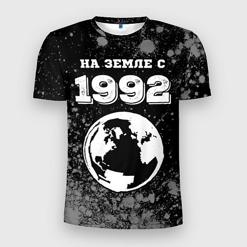 Мужская спорт-футболка На Земле с 1992: краска на темном / 3D-принт – фото 1
