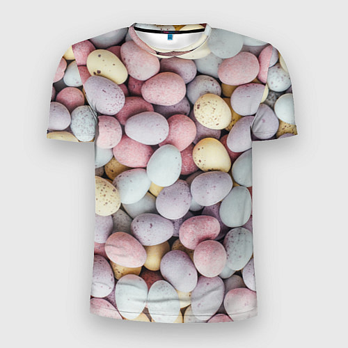 Мужская спорт-футболка Абстрактное множество чистых и светлых камней / 3D-принт – фото 1