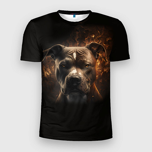 Мужская спорт-футболка Стафф - огонь / 3D-принт – фото 1