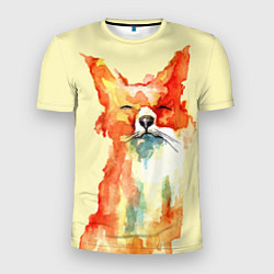 Мужская спорт-футболка Живописная лисица