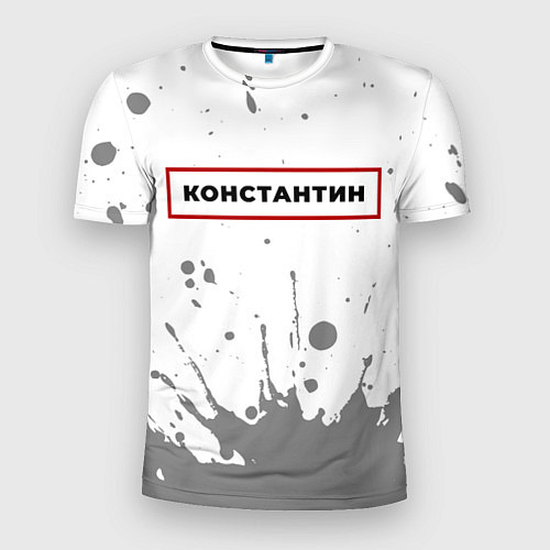 Мужская спорт-футболка Константин - в красной рамке на светлом / 3D-принт – фото 1
